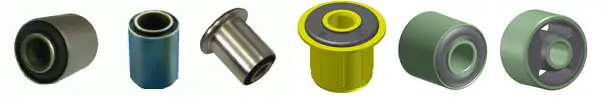 Flanged rubber bush