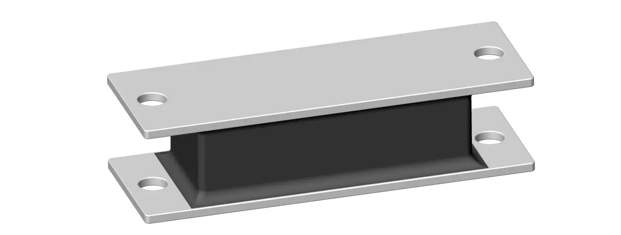 2-plate sandwich mount
