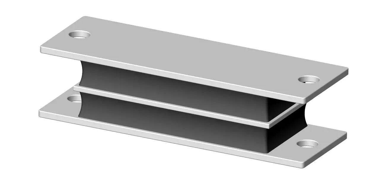 3-plate sandwich mount