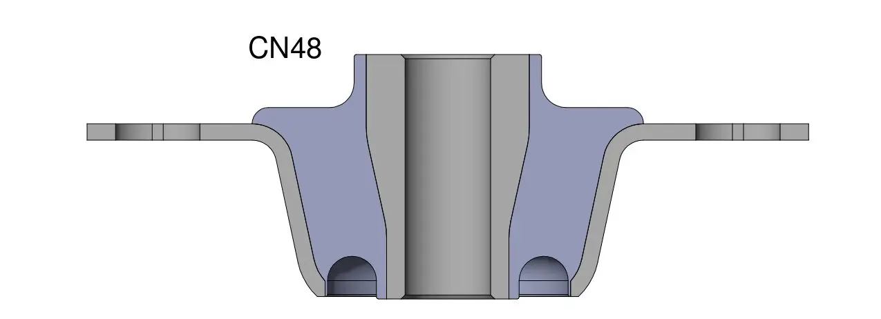 CN48 light duty cone mount side view