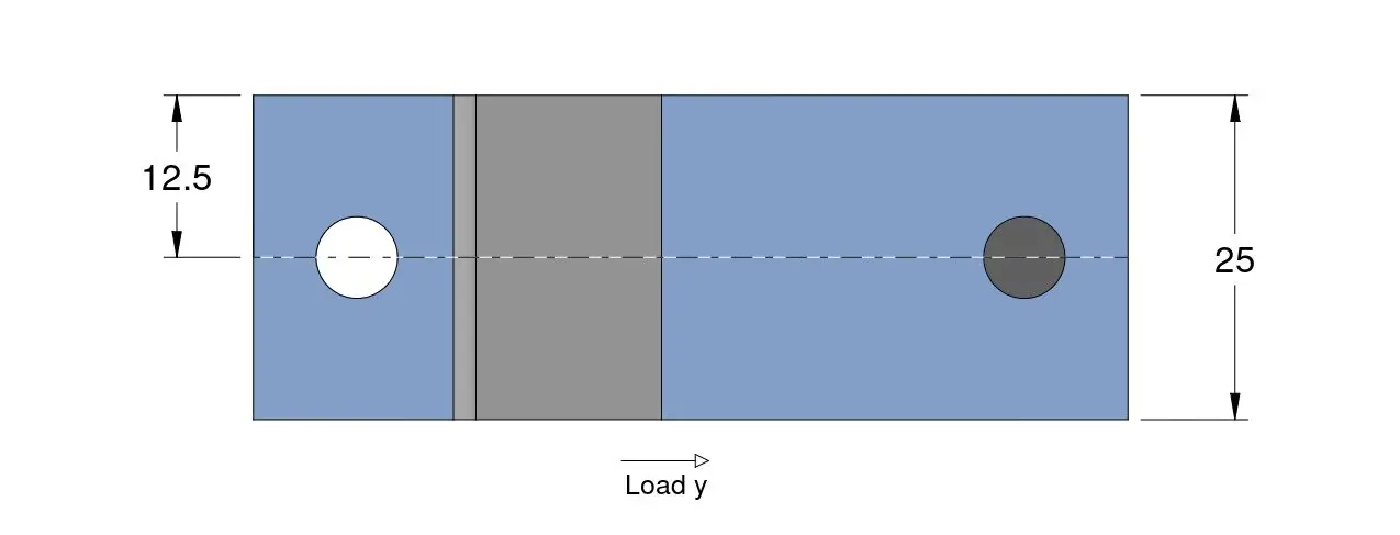 V Mount Top Dimension measurements